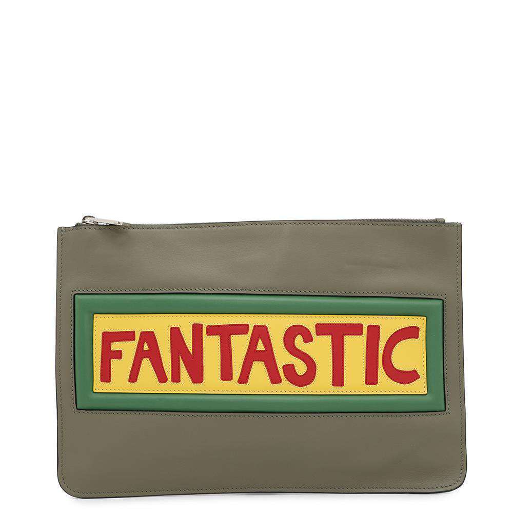 Fendi Clutch Bag Vocabulary Fantastic Leather Shoulder Bag